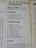 Railfan & Railroad Magazine Complete Year 1987 Complete Year  8 issues