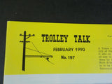 Trolley Talk #197 1990 February Beaver Valley cars Kuhlman lightweight cars