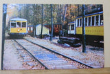 Postcard Passing the Yard Connecticut Electric Railway Trolley Museum Car #3001