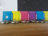 Button W Wabash Lot of 5 Silver in color large buttons silver in color large