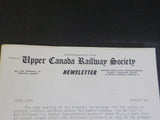 Upper Canada Railway Society Newsletter #126 July 1956 CNR steam loco roster