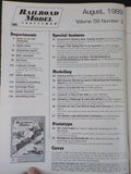 Railroad Model Craftsman Magazine 1989 August Plans GE new Dash 8-40c Scenery ca