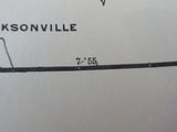 Map Central Of Georgia Railway 1955 July 3 hole punches folded B7065