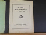 Handy Railroad Atlas 1944 Rand McNally Soft Cover   Staples have been removed