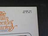 Train Collectors Quarterly Vol 18 #4 1972 October Real Buddy L? Plastic Marx