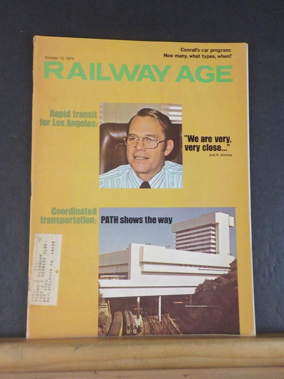 Railway Age 1975 October 13 Rapid transit Coordinated transportation