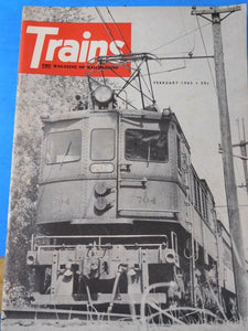 Trains Magazine 1965 February SWitzerland South Shore