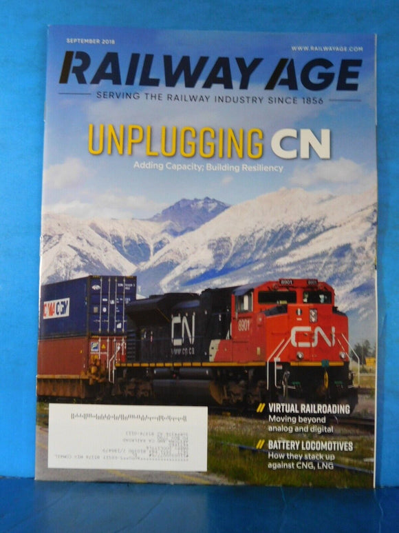 Railway Age 2018 September Virtual RRing Battery Locomotives