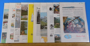 Ads Canadian Pacific Railroad Lot #3 Advertisements from various magazines