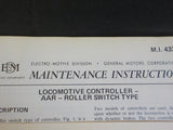 EMD Maintenance Instructions MI 4334 Locomotive controller AAR roller switch typ