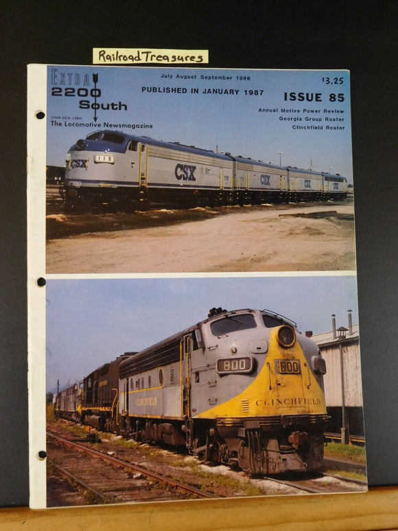 Extra 2200 South #85 1986 July Aug Sep Georgia Group Roster