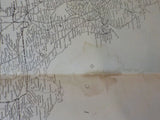 Map Railroads in the United States Western States   FOLDED