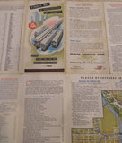 Map PTC Map of Philadelphia #10 1950 Showing Street Car Bus and Subway Lines