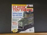 Classic Toy Trains 2002 December Install catenary Make bridges Styrofoam layout