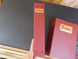Trains Magazine Binders Five binders with rods  USED