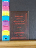 Instructions for the Care of Shay Geared Locomotives 1972 Reprint 4X6 inches