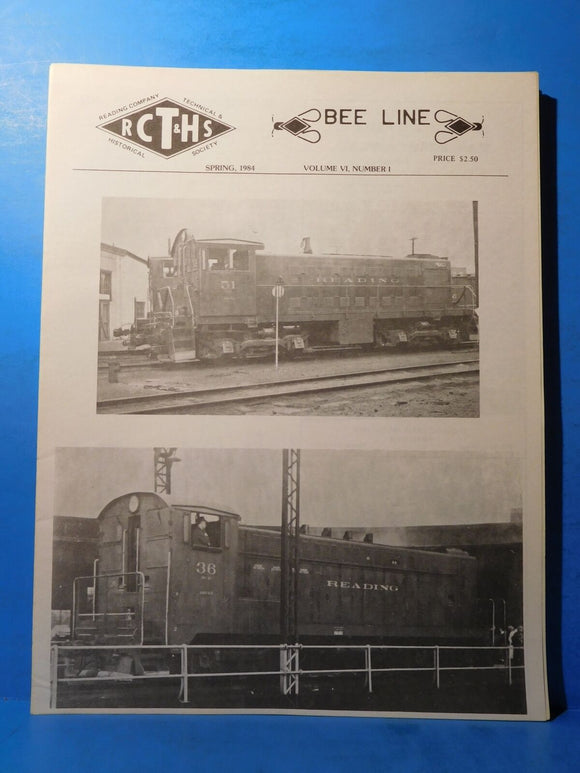 Bee Line Reading Co Historical Society 1984 Spring Vol 6 #1 Readingize diesel un