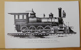 Postcard Twelve wheel freight Locomotive for Lehigh Valley Railroad.
