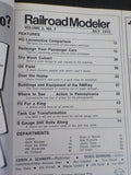 Railroad Modeler 1972 July customized passenger coaches NG Tank cars  HO Switche