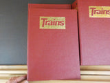 Trains Magazine Binders Five binders with rods  USED