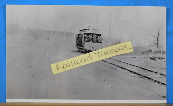 Photo North Beach Trolley Date and Location Unknown 4 ½ x 2 ¾