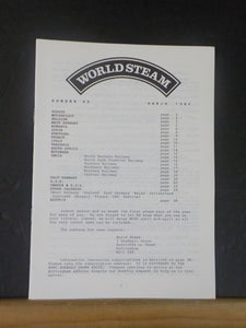 World Steam #89 March 1986 Mocambique Tanzania