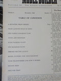 Model Builder 1942 November Lionel Magazine Dixie packing plant Shrubs Draw brid