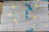 Map British Rail Passenger Network 1977 International Passenger Network