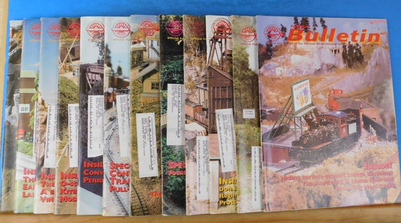 NMRA Bulletin 1999 Complete Year 12 Issues   January thru December