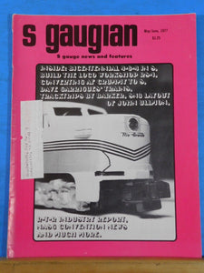 S Gaugian 1977 May June Tracktrips by Barker SN3 Layout Converting Ag Grummy to