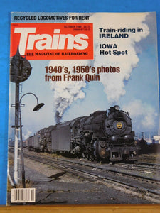 Trains Magazine 1989 October Train riding in Ireland Iowa Hot spot Quin photos