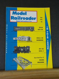 Model Railroader Magazine 1956 May Dollar auto car Detail a kit enginehouse Box