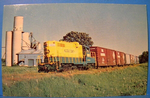 Postcard Hillsdale County Railway Unit Number 1600