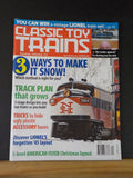 Classic Toy Trains 2005 December Snow track plan that grows American Flyer