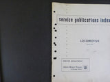 EMD Service Publication Index 1971 Locomotives 1971 January