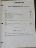 All-American Train Fares for each Amtrak Route Edition 1 1972 January 16