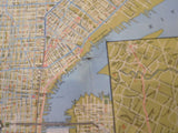 Map PTC Map of Philadelphia #10 1950 Showing Street Car Bus and Subway Lines