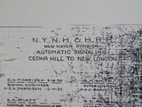 NYNH&H 1964-69 Woodlawn to Boston Line Signal Plans Track charts    Binder