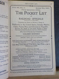 Pocket List of Railroad Officials #237 1954 1st quarter