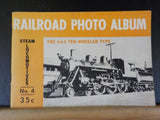 Railroad Photo Album Steam Locomotives #4 4-6-0 Ten Wheeler type   1952