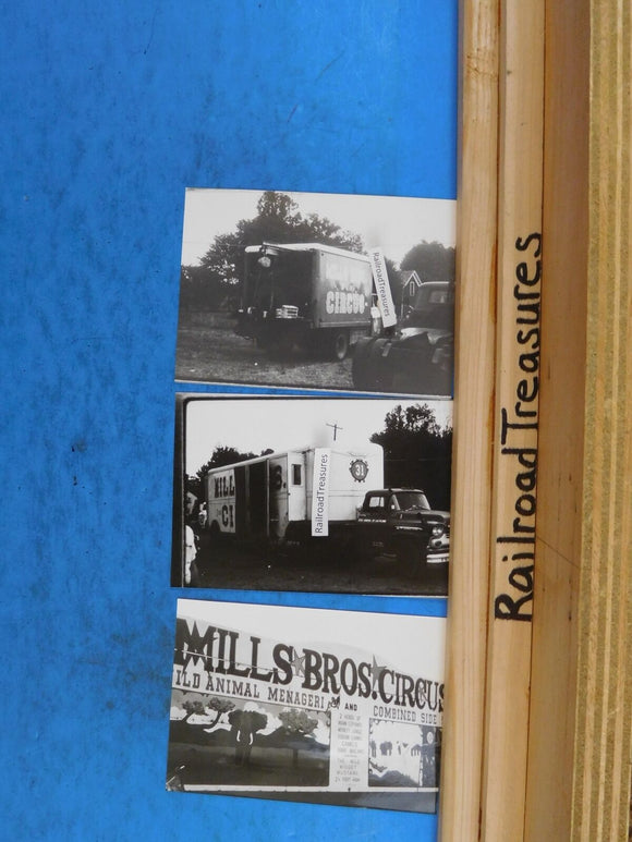 Photo Mills Bros. 3 ring Circus Lot of 3    5 x 3.5