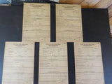 New York Central Freight Station Tally Pouch Lot of 5. 1928.  Each pouch contain