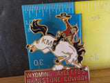 Jaycees Wyoming Rhinestone Cowboy  Bucking Bronco    Pin