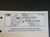EMD Maintenance Instructions MI 9648 Rev A November 1981 Retrofit of Two-speed d
