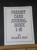 Freight Cars Journal Index Issues #1-16