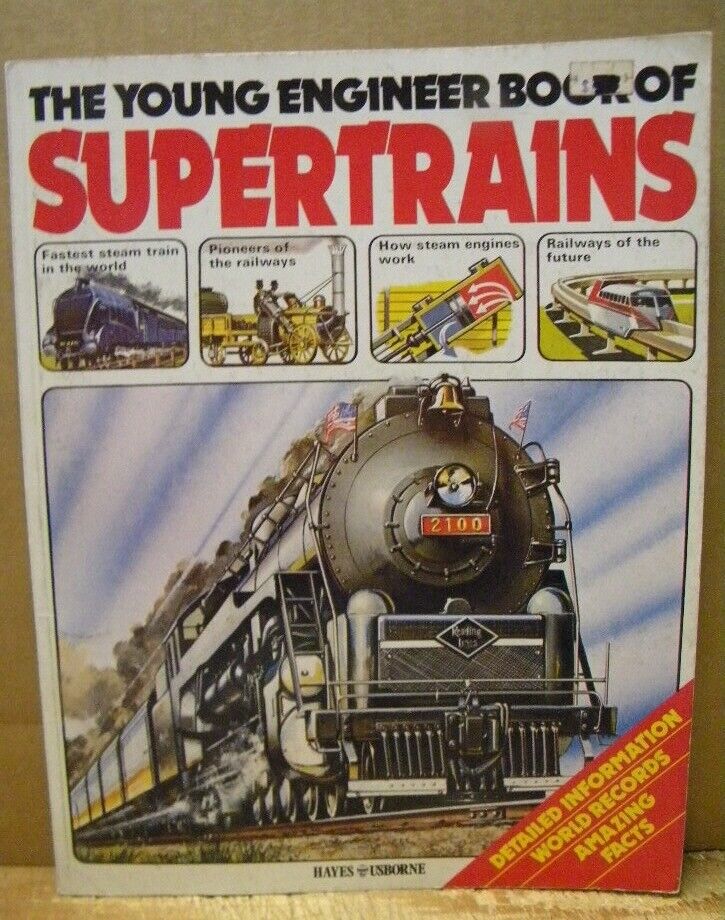 Young Engineer Book of Supertrains, The Soft Cover 1978 32 pgs Detaile ...