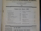 Locomotive Engineers Journal 1940 March Employee Magazine Switzerland Electrifie