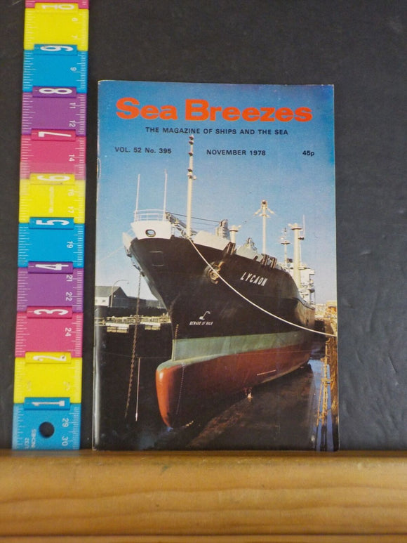 Sea Breezes Magazine #395 Vol 52 1978 November Half-Century of the Divis