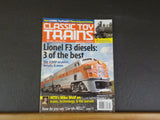 Classic Toy Trains 2005 September Lionel F3 diesel FasTrack plans and layouts