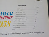 Norfolk and Western Railway Annual Report 1958 N&W